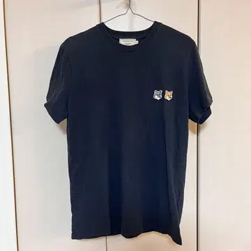 maisonkitsune 더블 폭스 헤드 티셔츠