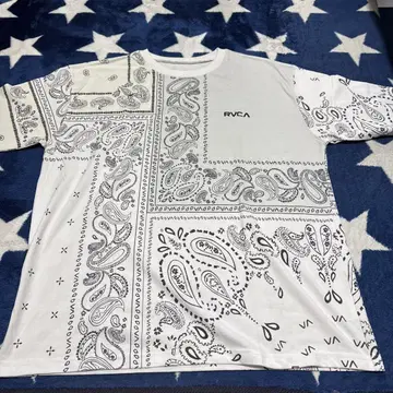 RVCA 반다나 무늬 티셔츠 M 사이즈 페이즐리
