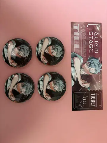 ALIENSTAGE 글리터 캔뱃지 컬렉션 혜택 티켓 틸