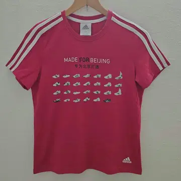 아디다스 MADE FOR BEIJING 티셔츠 핑크