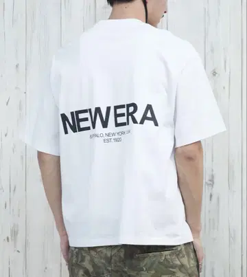 NEW ERA/뉴에라 반팔 티셔츠 백 프린트