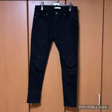 ZARA MEN 스키니 핏 블랙 데님