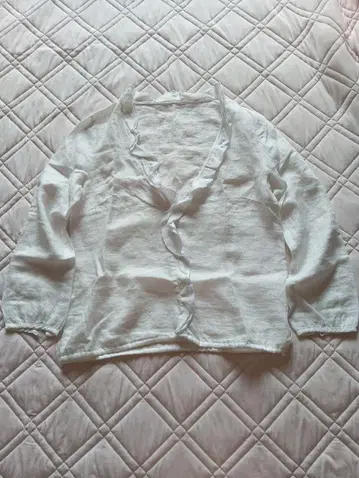 온워드 화이트 가디건 M