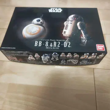 미사용 새상품 스타 워즈 BB-8 & R2-D2 프라모델 1/12