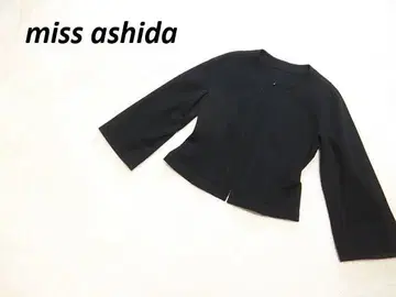 새상품급 미스 아시다 집업 스트레치 노카라 자켓 블랙 11