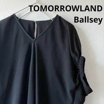 TOMORROWLAND 블라우스 쉬폰 블랙 시어