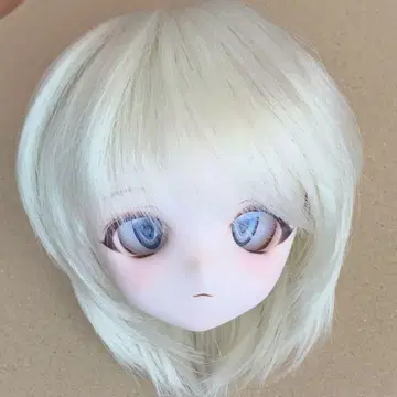 DDH-01 커스텀 헤드 세미 화이트 아이 가발 MDD DD
