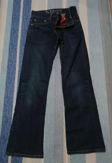 EDWIN 503 BOOT 다크 블루 데님 부츠 컷