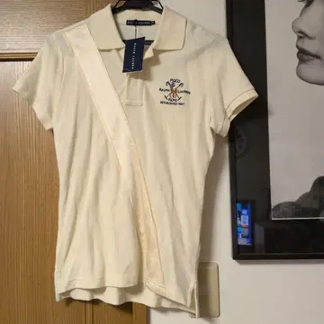Ralph Lauren 피케 셔츠 M 크림색