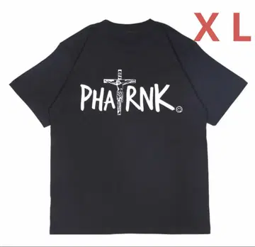 6516 레어 PHATRNK 팻랭크 그리스도 로고 티셔츠 XL 블랙