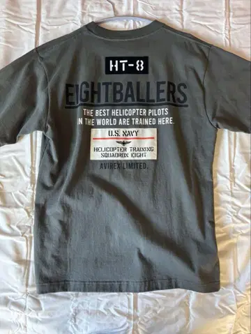 아비렉스 HT-8 EIGHTBALLERS 티셔츠 M 그레이