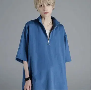 엑스트라 퀄리티 코튼 분또 돌먼 하프 반지 지퍼 T adrer