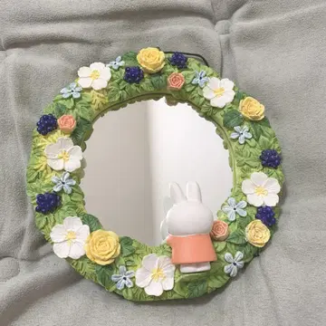Flower Miffy 리스 거울 플라워 미피 거울