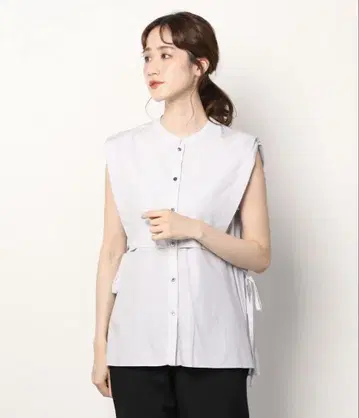 Ray beams 사이드 리본 블라우스