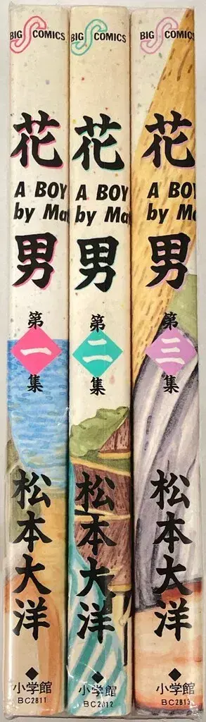 소학관 빅 코믹스 마츠모토 타이요 꽃의 남자 전 3권 초판 세트
