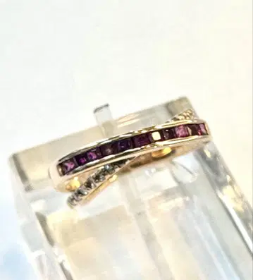 K10 핑크 골드 루비 다이얼링 8호 (B0487)