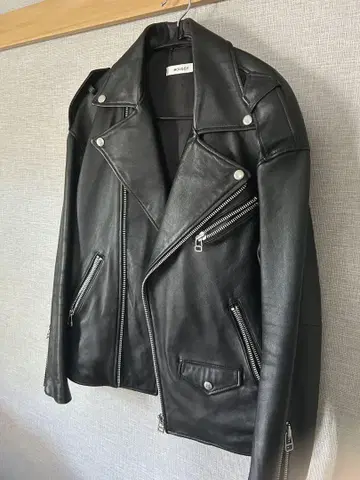 가죽 라이더 자켓 블랙