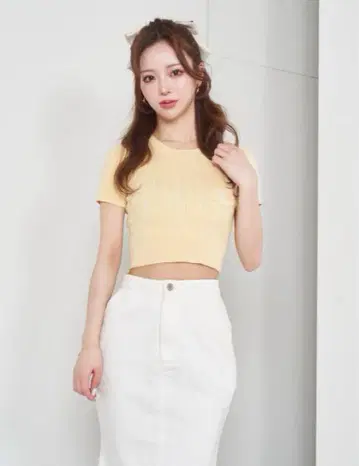 Darich 로고 케이블 니트 탑