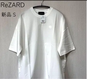 새상품 ReZARD 리자드 히카루 화이트 티셔츠 금속박 은박 S