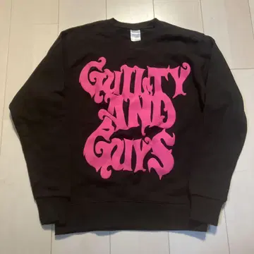 guiltyguys 트레이닝복 사이즈 S 블랙 로고 핑크