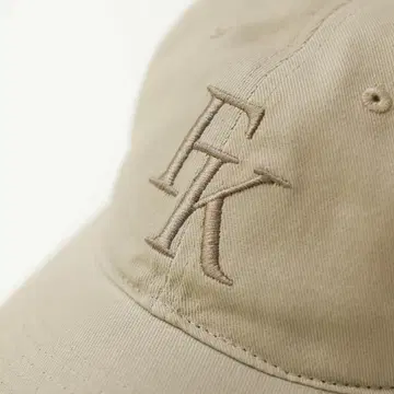 후지이 카제 Fujii kaze KAZE FK 자수 베이지 캡