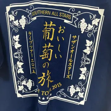 사잔 올스타즈 2015 투어 포도 여행 티셔츠 네이비 L