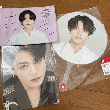 BTS Jungkook 부채 프리미엄 사진 미사용 새상품