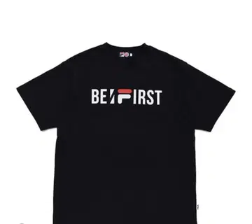 휠라 BE:FIRST 콜라보 티셔츠 M 사이즈 블랙