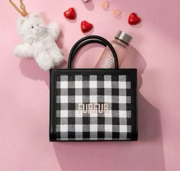 FURFUR 깅엄 체크 토트백