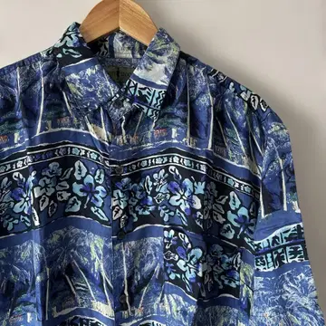 구제 의류 90s 로버트 재고 실크 셔츠 XL