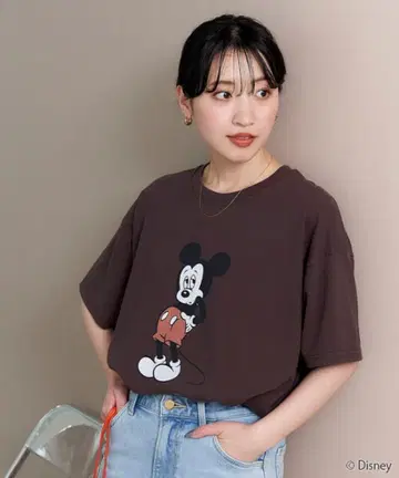FREAK'S STORE 미키 프린트 반팔 티셔츠