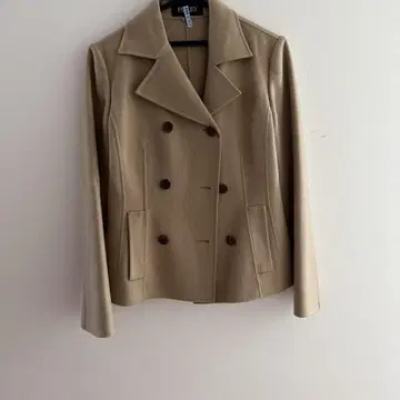 FOXEY BOUTIQUE 베이지 테일러드 자켓 42 캐시미어