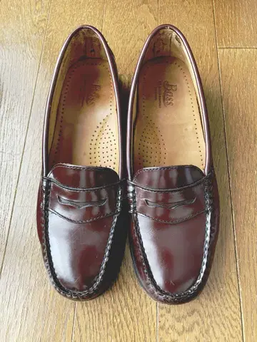Bass BURGUNDY 가죽 로퍼