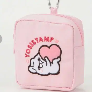 요시 스탬프 카라비너가 달린 파우치