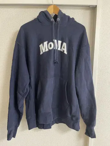 챔피온 MoMA 로고 후드 부착 후드티 XL