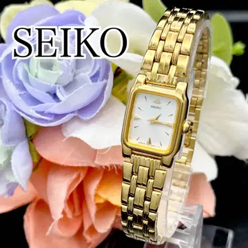 작동 손목시계 SEIKO 세이코 골드 새상품 배터리 여성용 H07