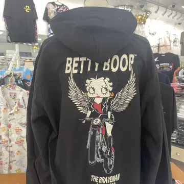 (23) BETTY BOOP THE BRAVEMAN 메쉬 자켓 블랙
