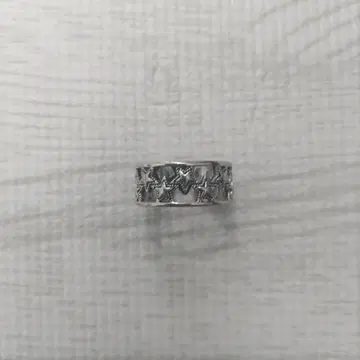 실버 별 모양 오픈 반지