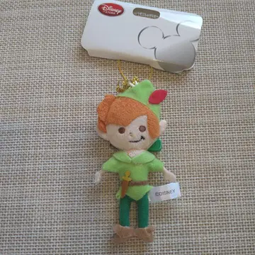 디즈니 스토어 피터팬 봉제 인형 배지 키링