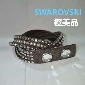 스와로브스키 SWAROVSKI 랩 팔찌 뱅글 그레이지
