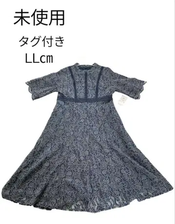 미사용 택 포함 다크 블루 LL 원피스