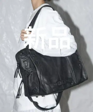 nastyfancyclub 가죽 백 블랙