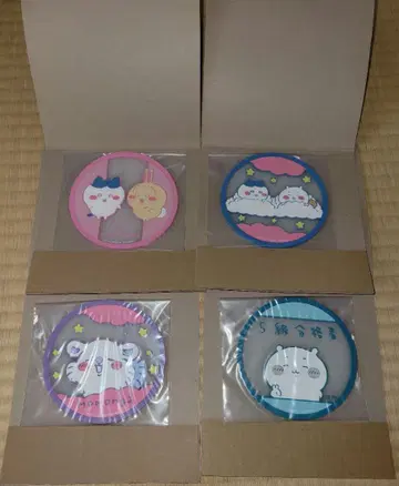 치이카와 (먼작귀) 클리어 러버 코스터 4개 세트 묶음 판매