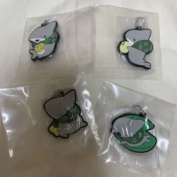 미개봉 오데카코 상어 캡슐 러버 마스코트 4종 세트