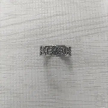 실버 장식 오픈 반지