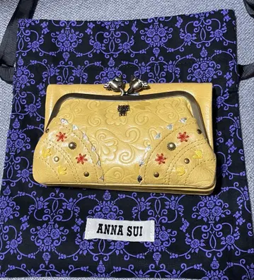 ANNA SUI 접이식 지갑 안나수이 리틀 버드 가마구치