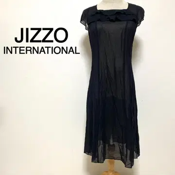 JIZZO INTERNATIONAL 블랙 컬러 시어 원피스