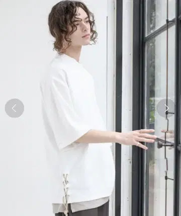 Casper John 사이드 레이스 모크넥 빅 T S 사이즈