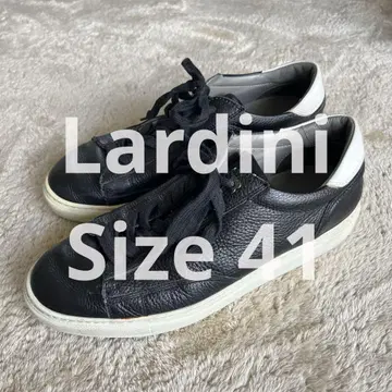 Lardini 라르디니 스니커즈 가죽 블랙 사이즈 41(27cm)