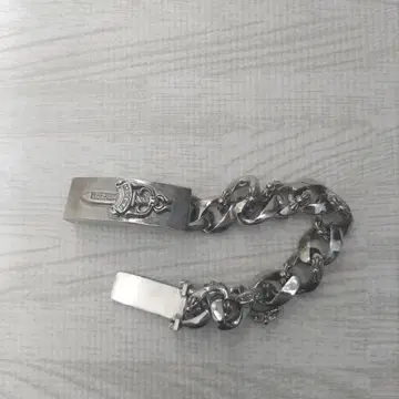 실버 체인 팔찌 조정 가능